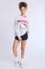 Hello Kitty Graphic Crew Neck Oversized Sweatshirt sold by Bluenotes