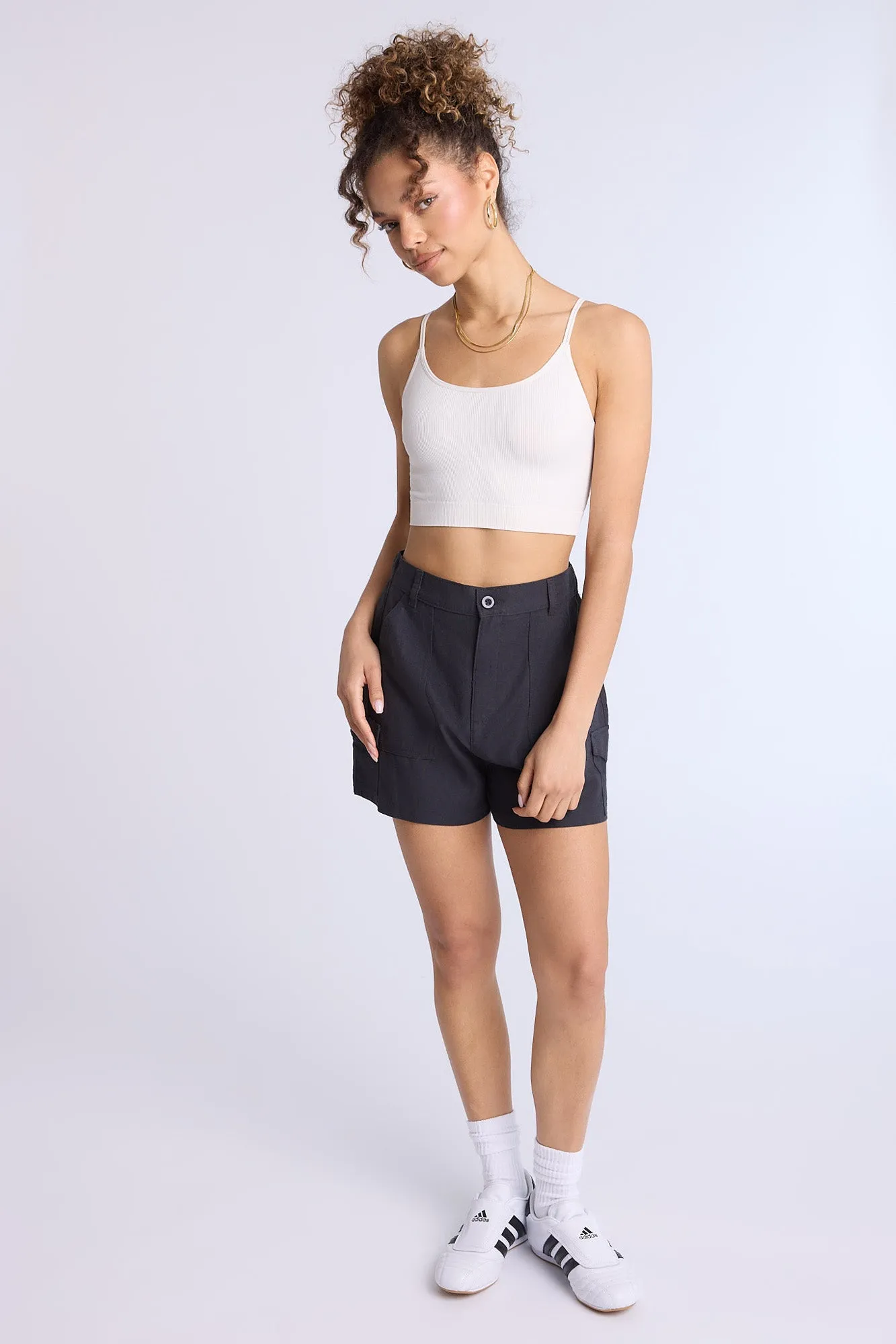 Linen-Blend Cargo Shorts sold by Bluenotes product image thumbnail 5