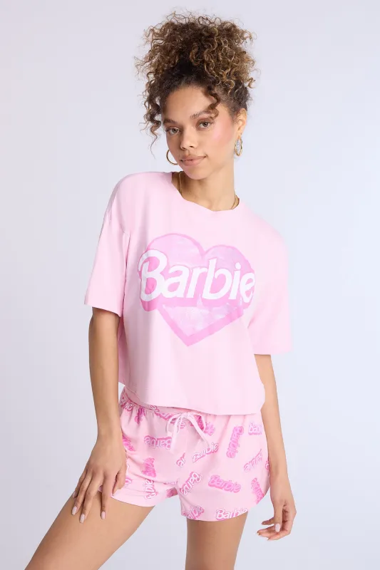 Barbie Super Soft Pajama Tee And Shorts 2-Piece Set sold by Bluenotes