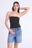 High Rise Bermuda Carpenter Denim Shorts sold by Bluenotes