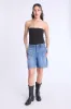 High Rise Bermuda Carpenter Denim Shorts sold by Bluenotes