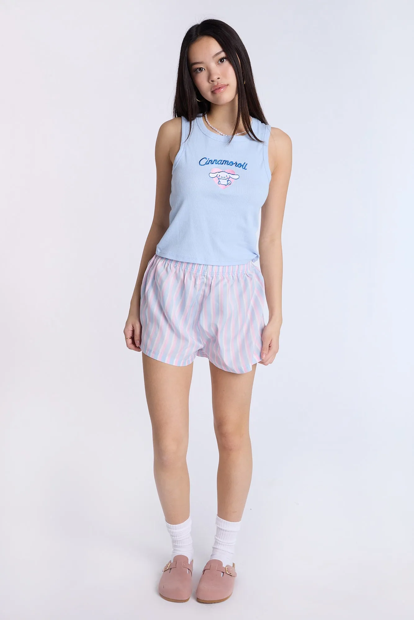 Cinnamoroll Super Soft Pajama Tank Top And Shorts 2-Piece Set sold by Bluenotes product image thumbnail 4