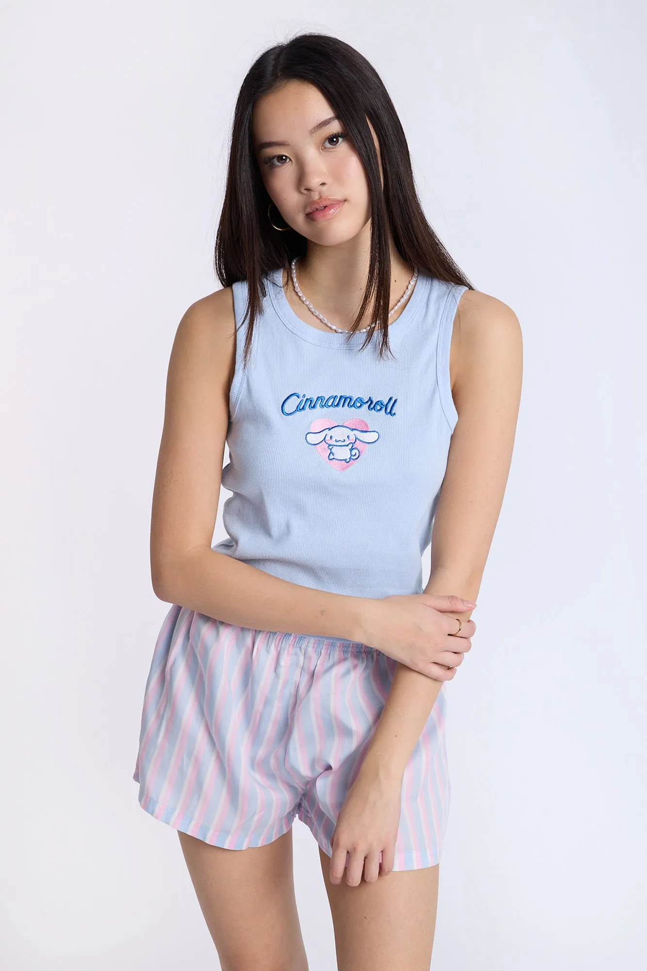 Cinnamoroll Super Soft Pajama Tank Top And Shorts 2-Piece Set sold by Bluenotes
