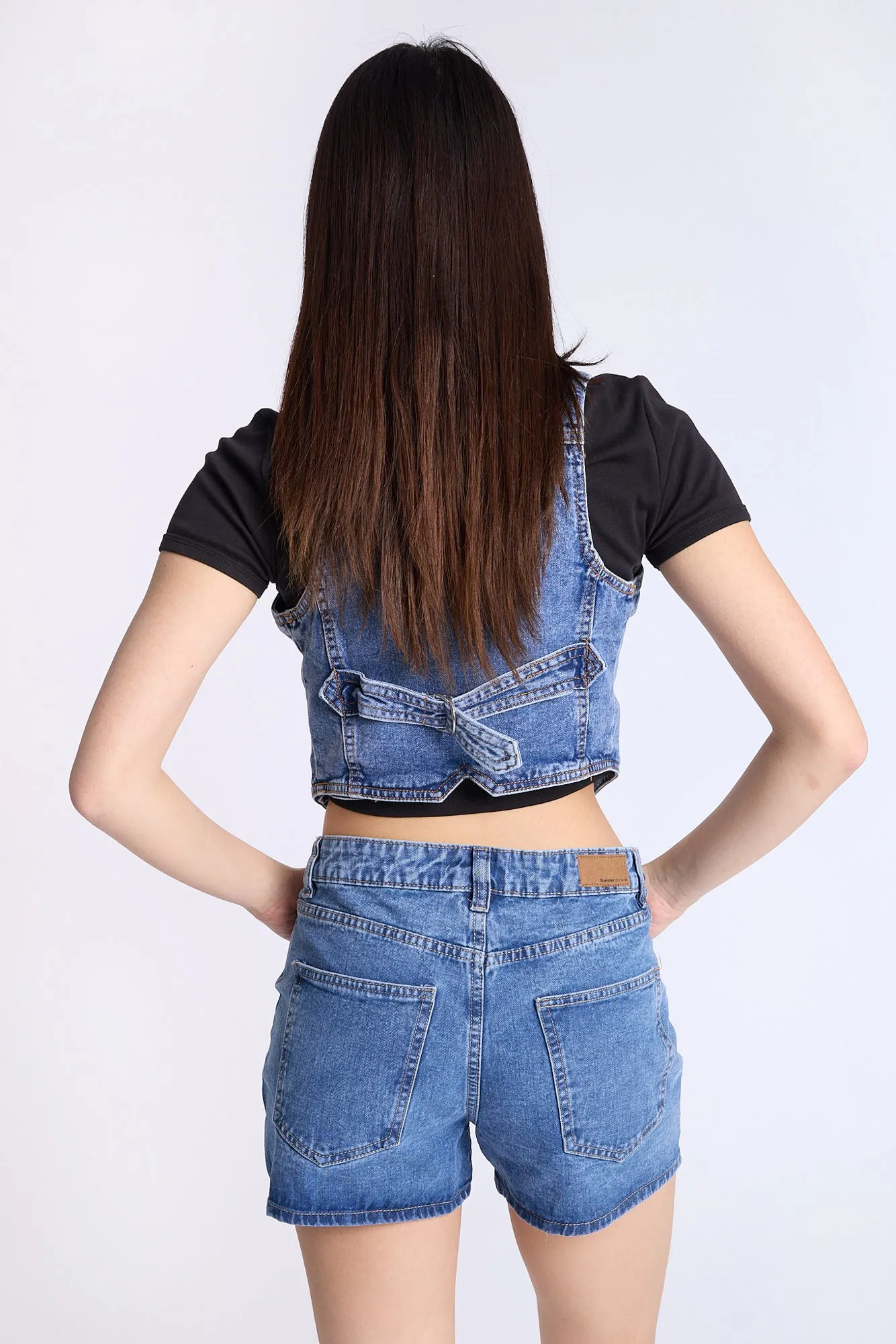 Super High Rise Relaxed Denim Shorts sold by Bluenotes product image thumbnail 3