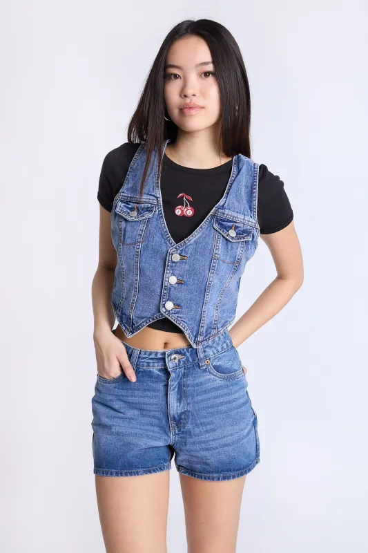 Super High Rise Relaxed Denim Shorts sold by Bluenotes