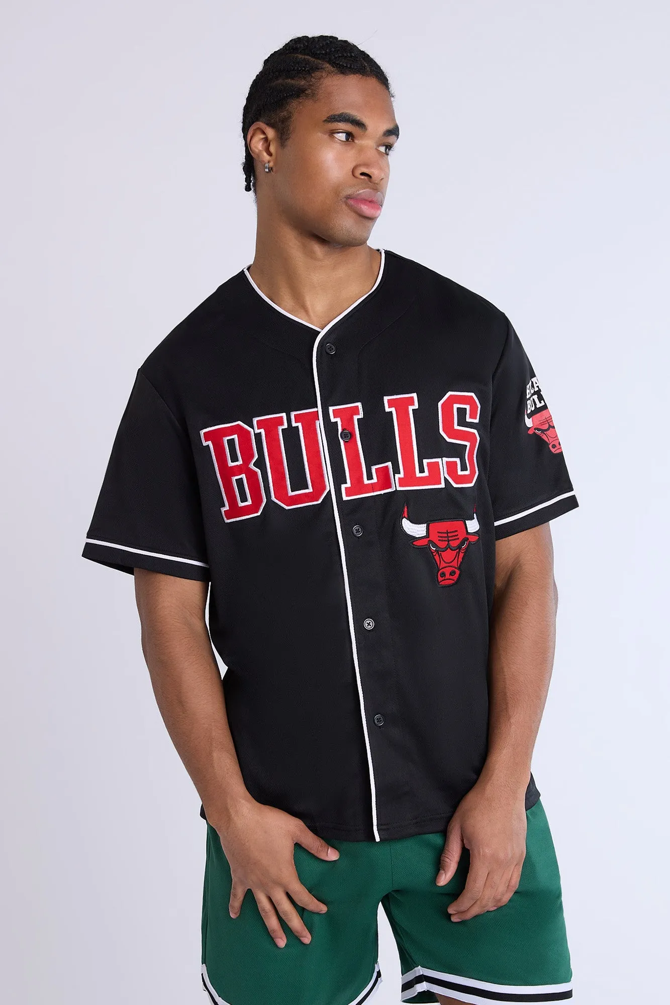 Chicago Bulls Button-Up Baseball Mesh Jersey sold by Bluenotes