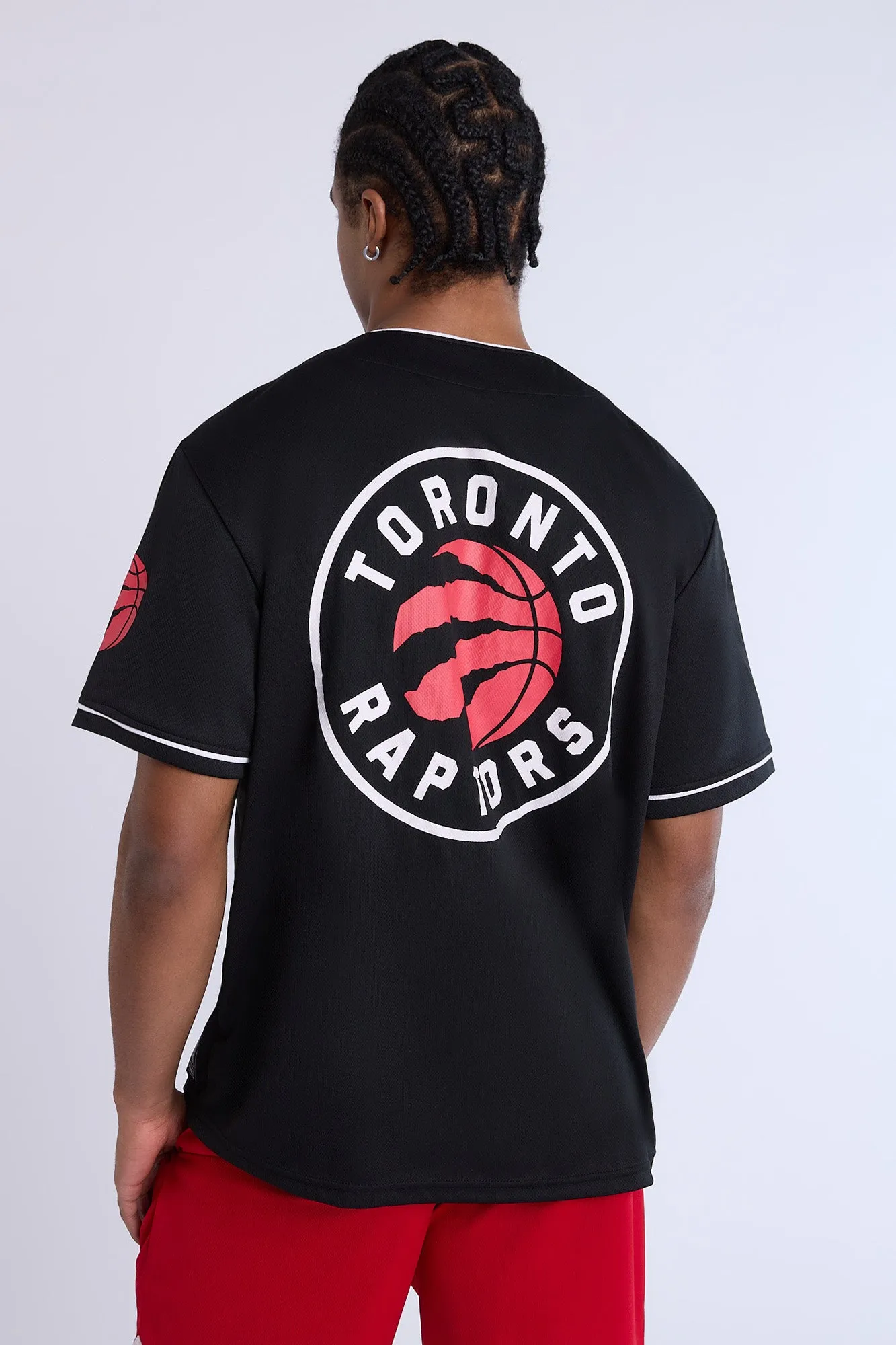 Toronto Raptors Button-Up Baseball Mesh Jersey sold by Bluenotes product image thumbnail 2