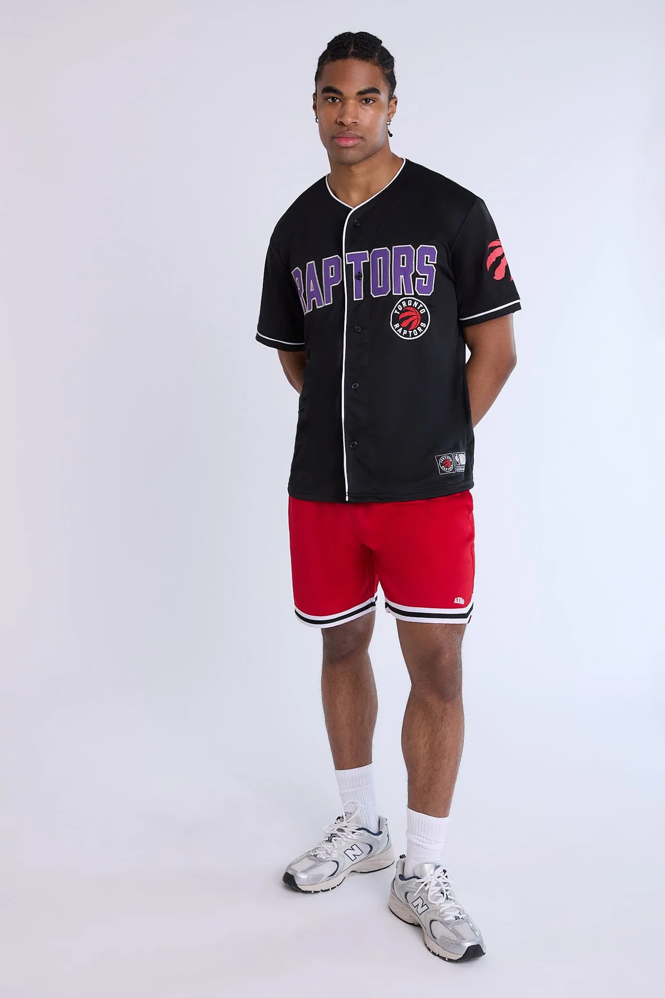 Toronto Raptors Button-Up Baseball Mesh Jersey sold by Bluenotes product image thumbnail 4
