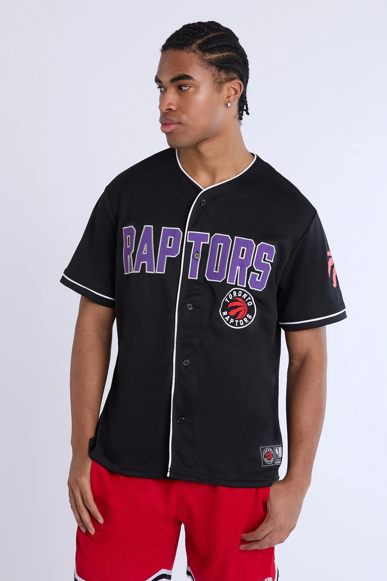 Toronto Raptors Button-Up Baseball Mesh Jersey sold by Bluenotes