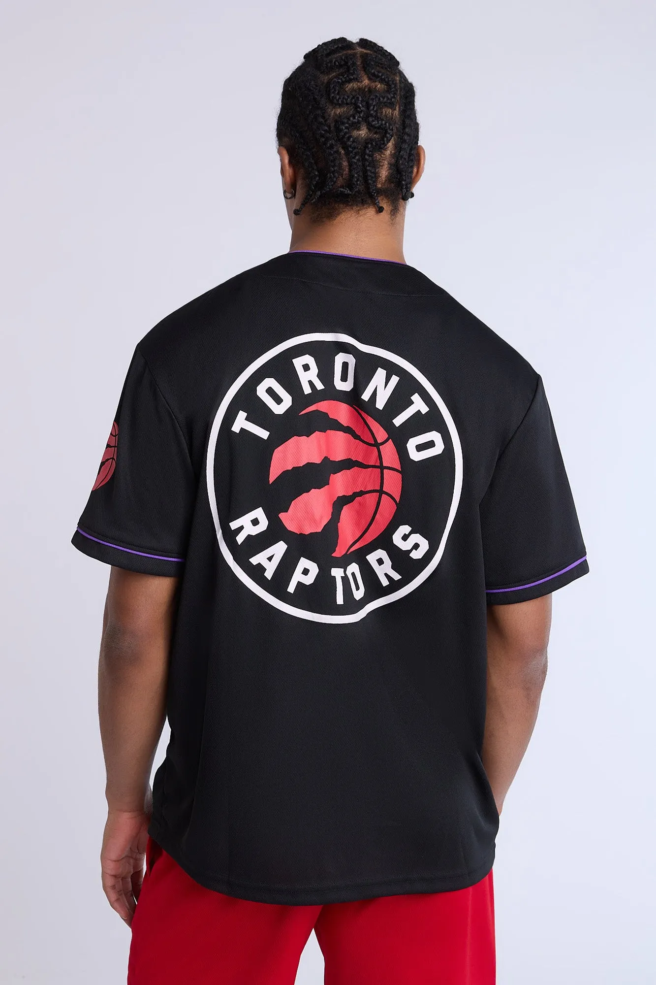 Toronto Raptors Button-Up Baseball Mesh Jersey sold by Bluenotes product image thumbnail 2