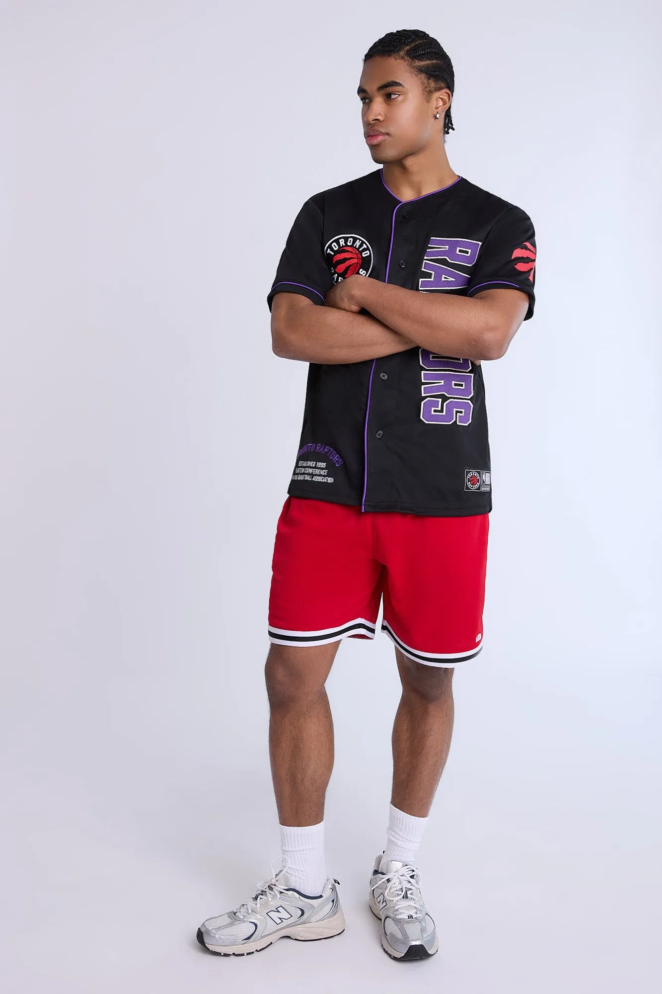 Toronto Raptors Button-Up Baseball Mesh Jersey sold by Bluenotes product image thumbnail 4