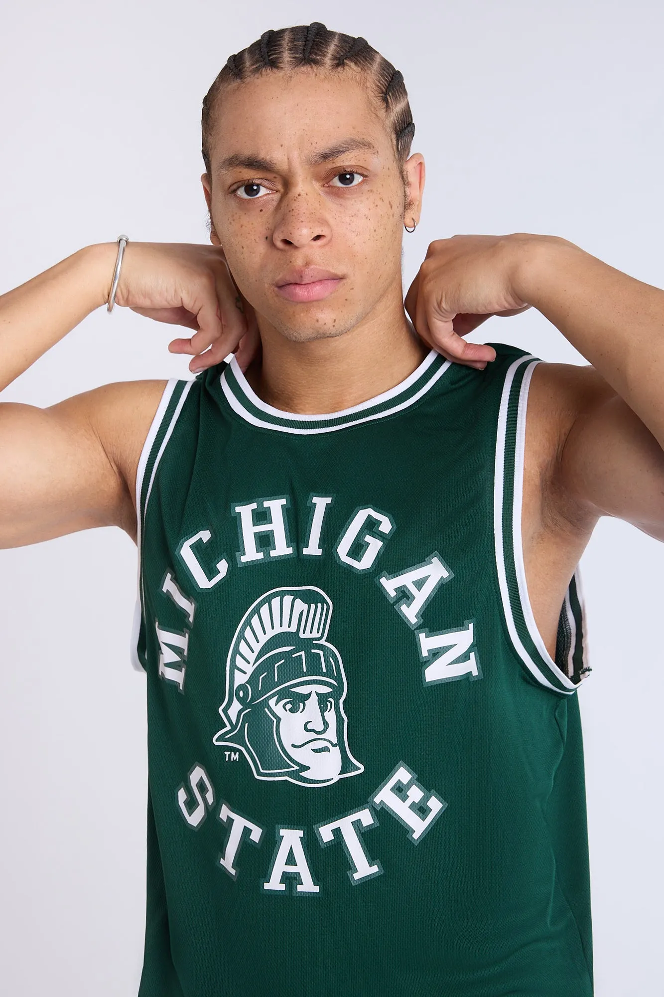 Michigan State Mesh Tank Top sold by Bluenotes product image thumbnail 2