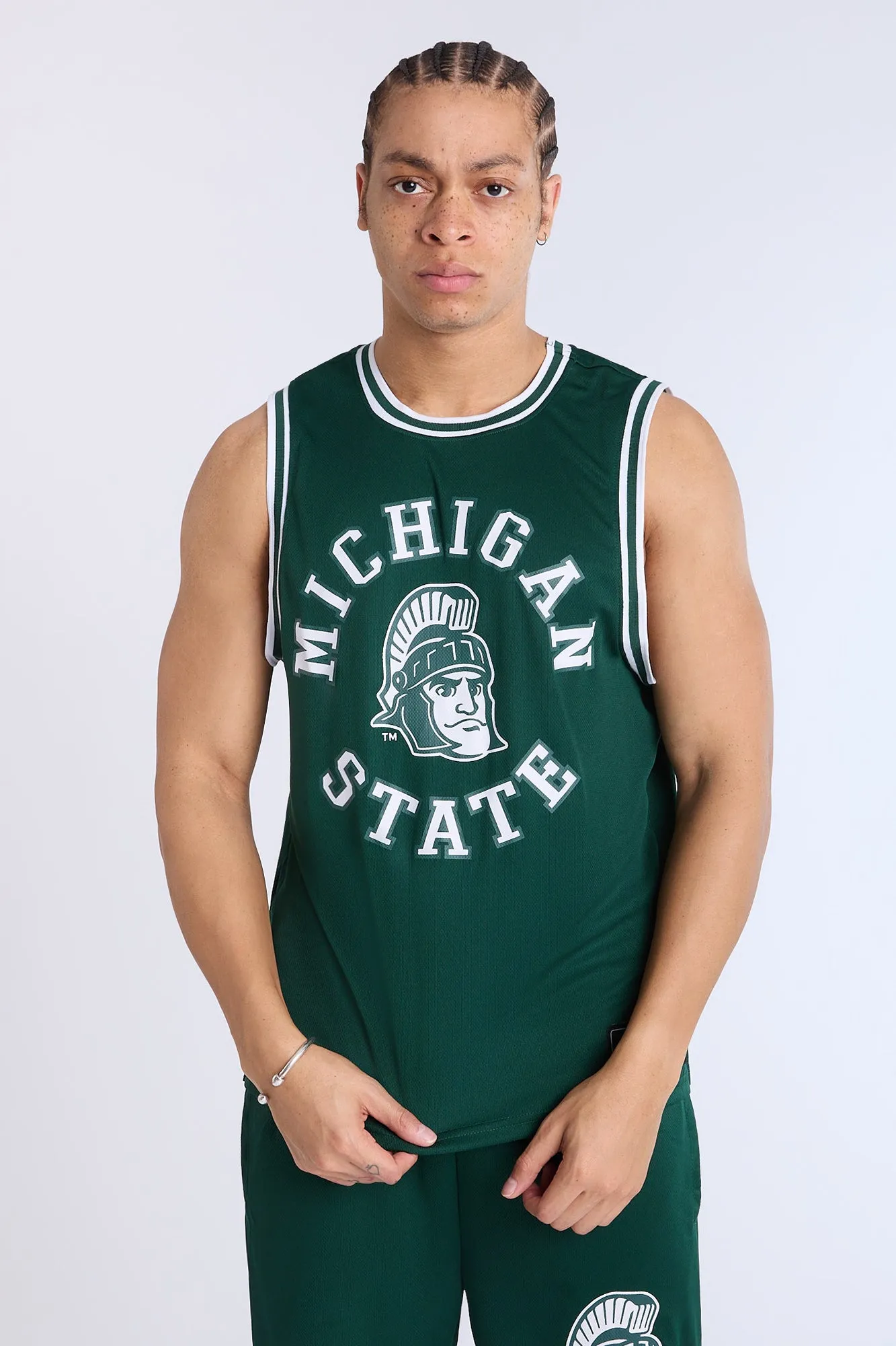 Michigan State Mesh Tank Top sold by Bluenotes