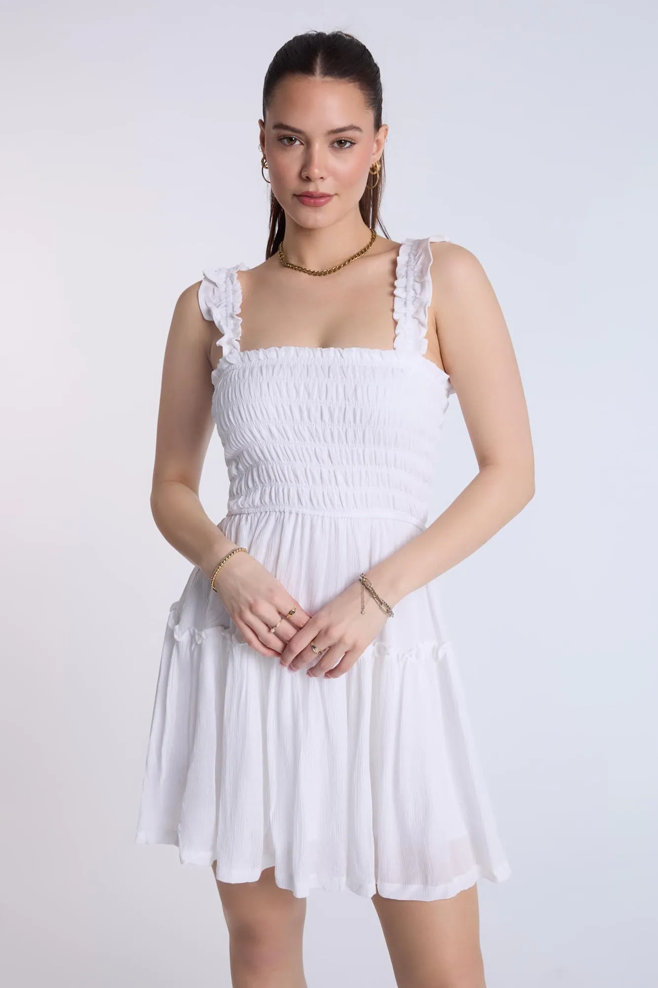 Smocked Tiered Mini Dress sold by Bluenotes product image thumbnail 2