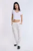 AERO Cotton Short Sleeve V-Neck Cropped Tee sold by Bluenotes
