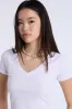 AERO Cotton Short Sleeve V-Neck Cropped Tee sold by Bluenotes