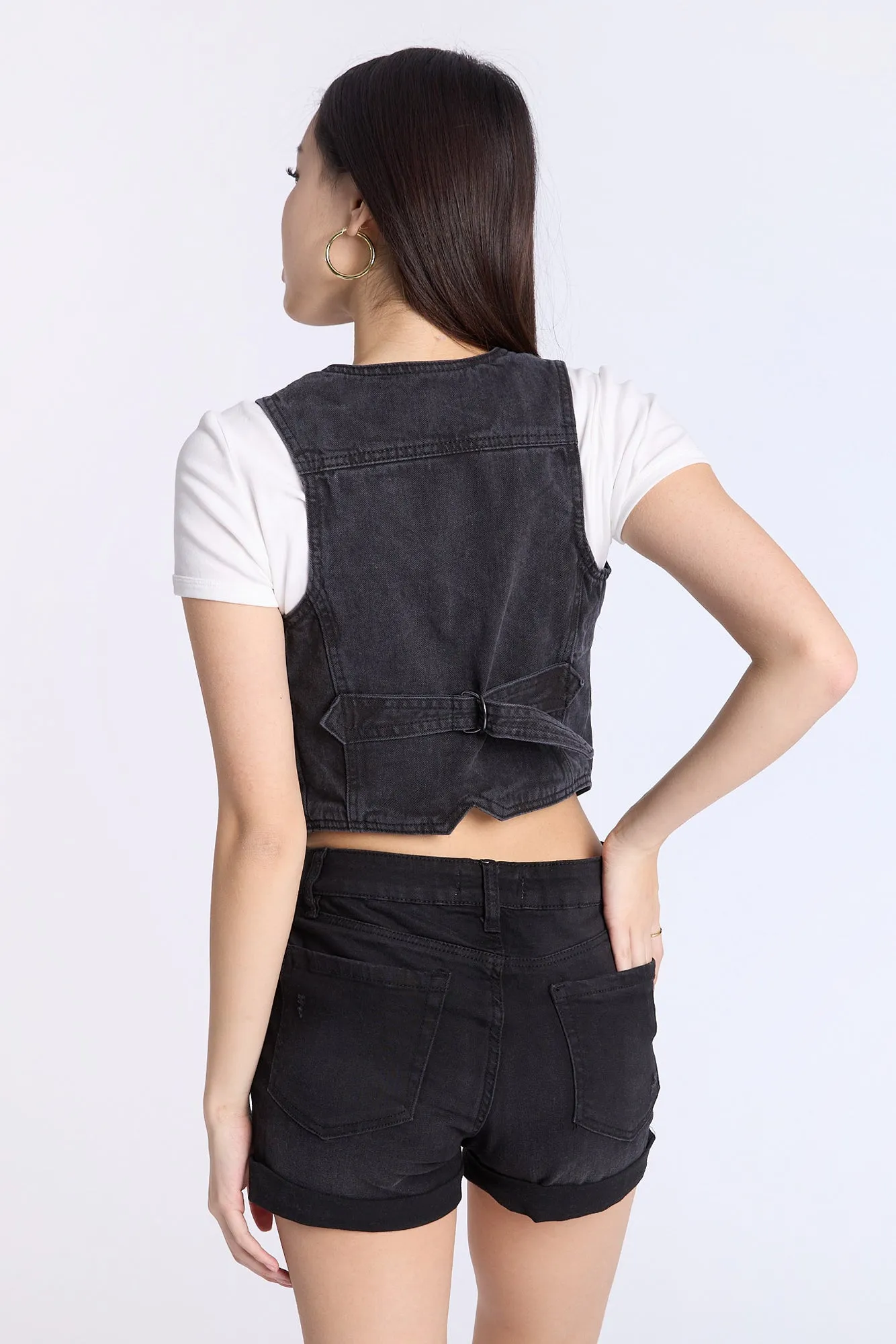 Denim Button-Up Vest sold by Bluenotes product image thumbnail 4