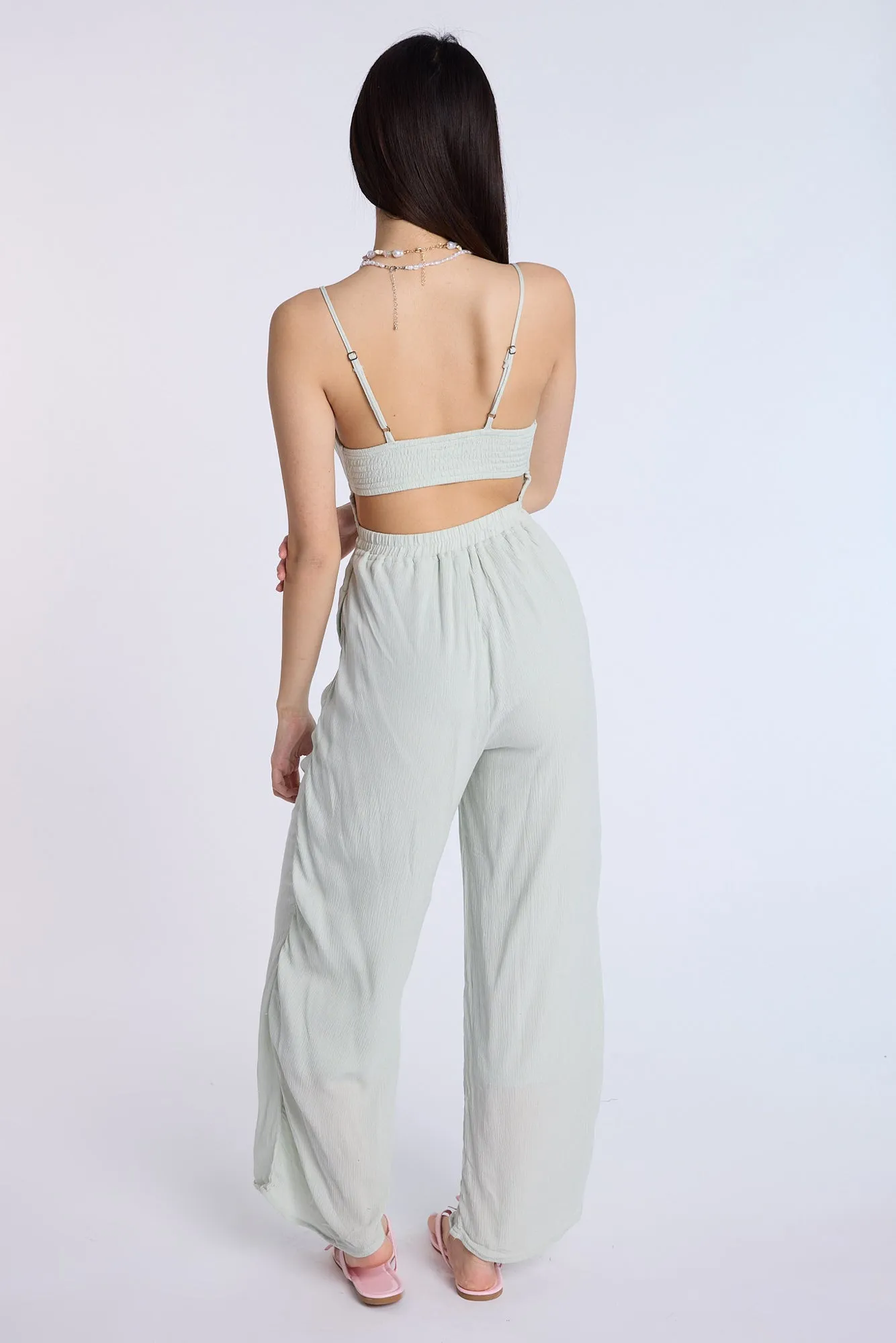 Smocked Waist Jumpsuit sold by Bluenotes product image thumbnail 2