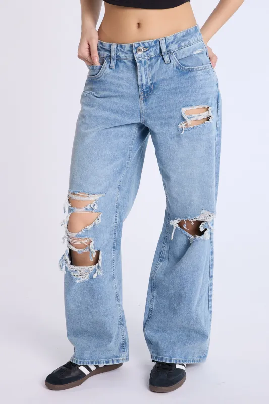 Low Rise Baggy Jeans sold by Bluenotes