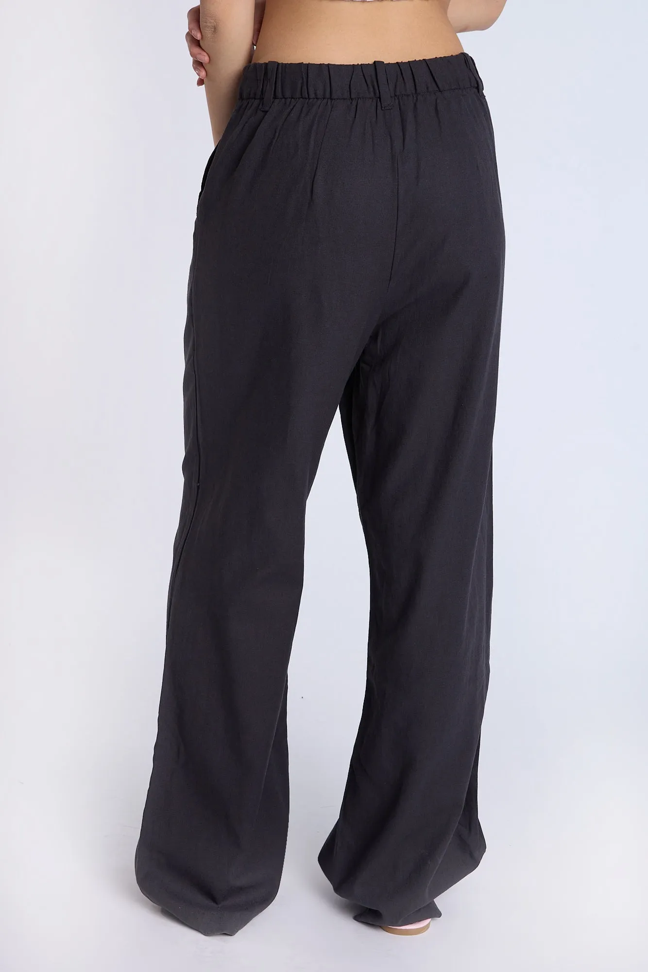 Linen-Blend Tailored Pants sold by Bluenotes product image thumbnail 4