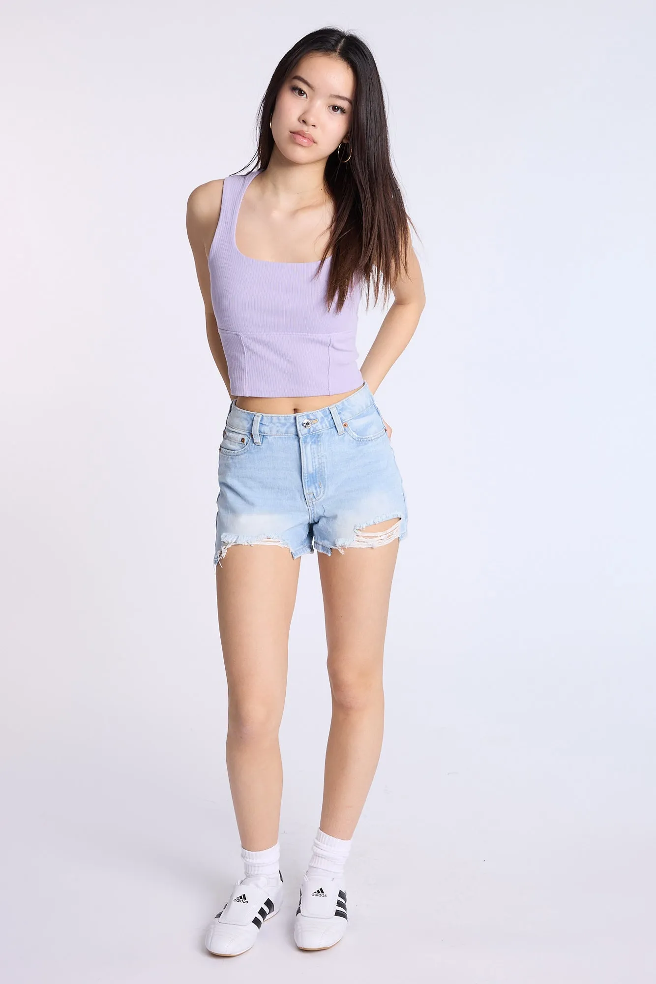 Super High Rise Relaxed Denim Shorts sold by Bluenotes product image thumbnail 4