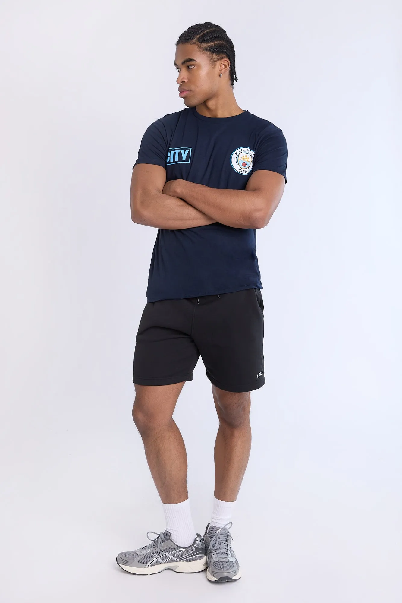 AERO Embroidered Fleece Shorts sold by Bluenotes product image thumbnail 5