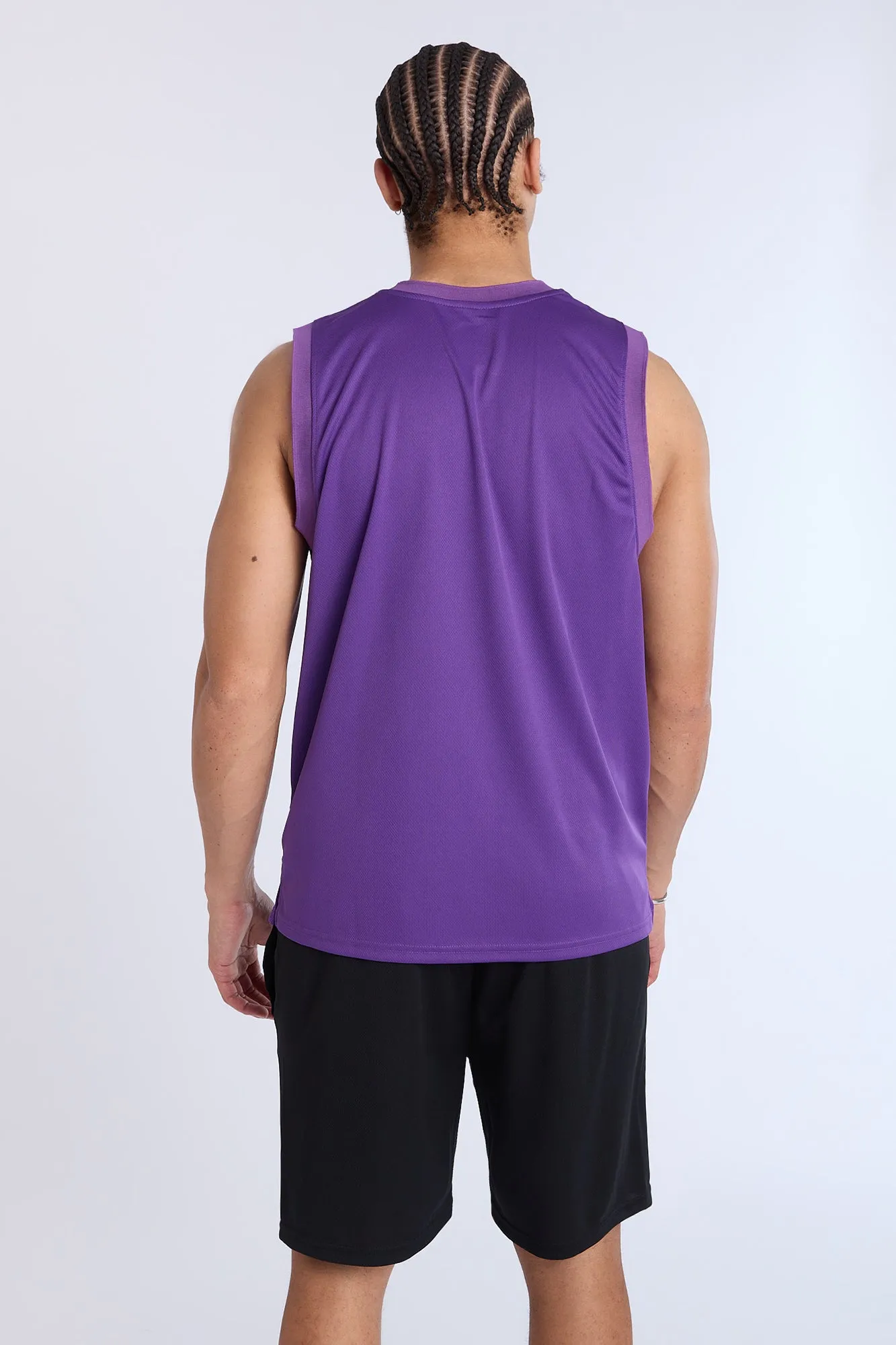 Los Angeles Lakers Mesh Shorts sold by Bluenotes product image thumbnail 4