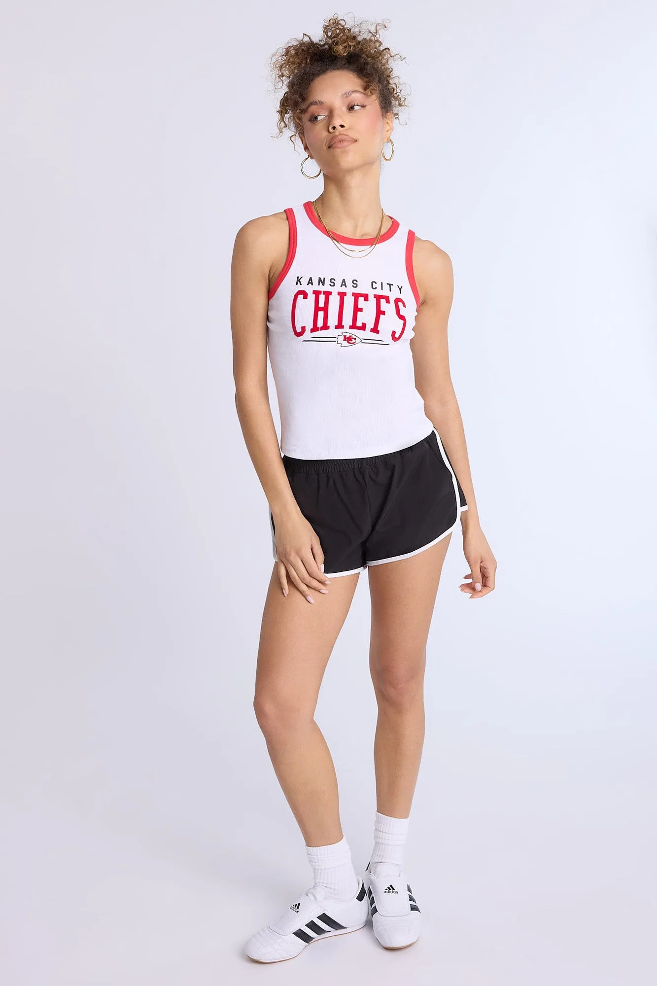 Kansas City Chiefs Graphic Ribbed High Neck Tank Top sold by Bluenotes product image thumbnail 4