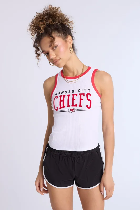 Kansas City Chiefs Graphic Ribbed High Neck Tank Top made by Aeropostale
