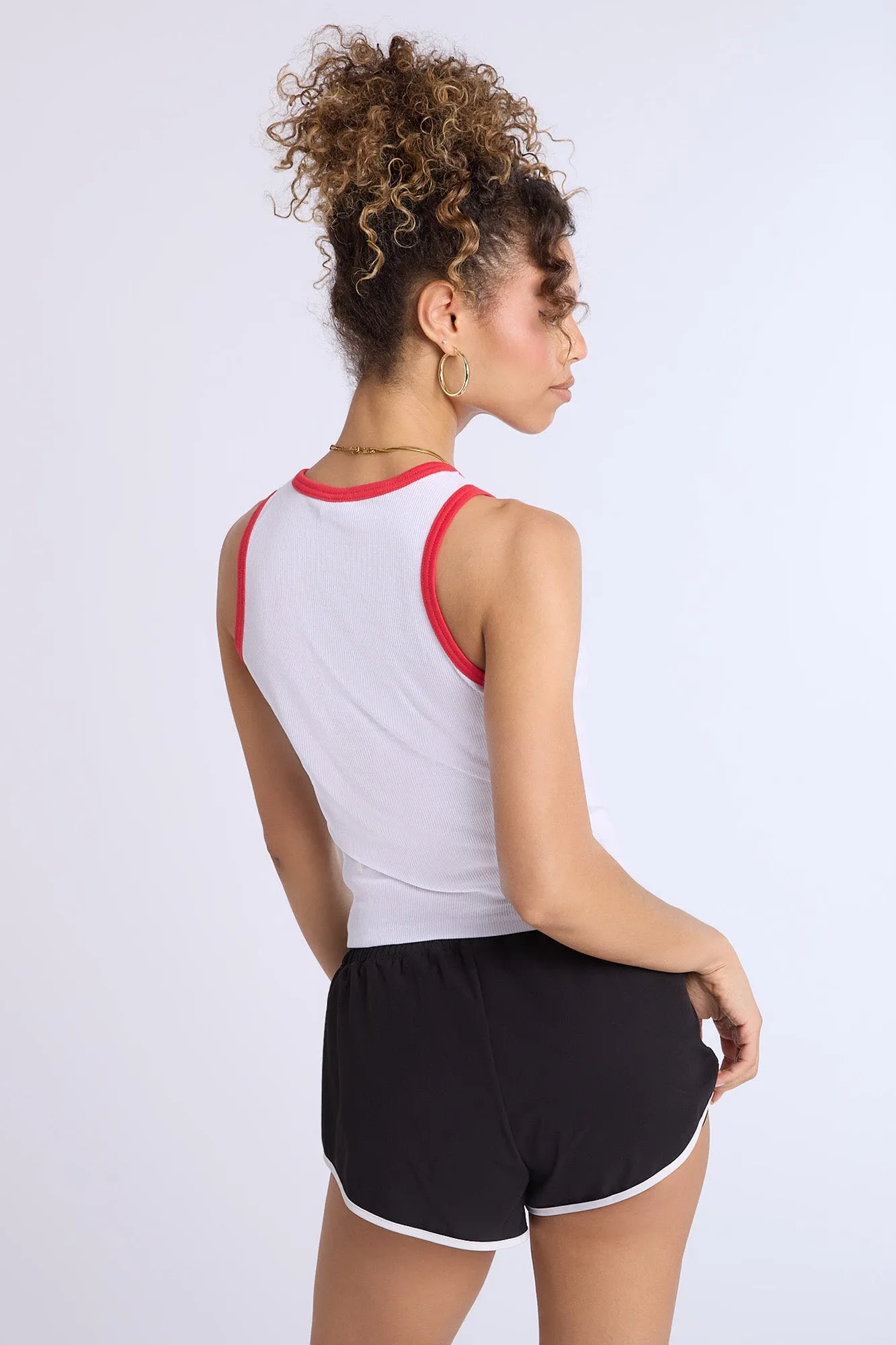 Kansas City Chiefs Graphic Ribbed High Neck Tank Top sold by Bluenotes product image thumbnail 3