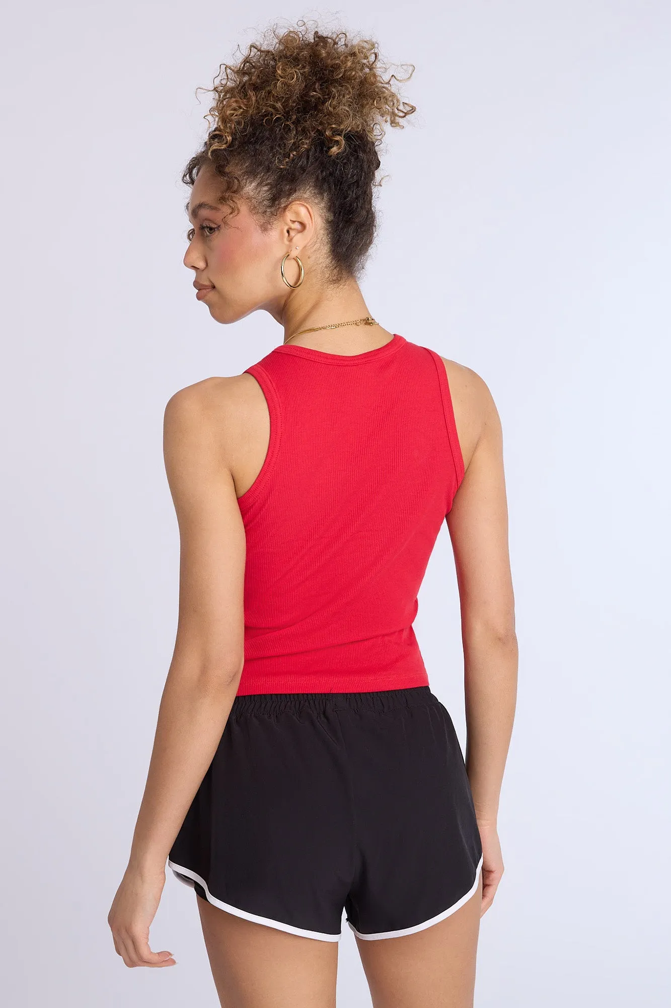 Hello Kitty Graphic Ribbed High Neck Tank Top sold by Bluenotes product image thumbnail 3