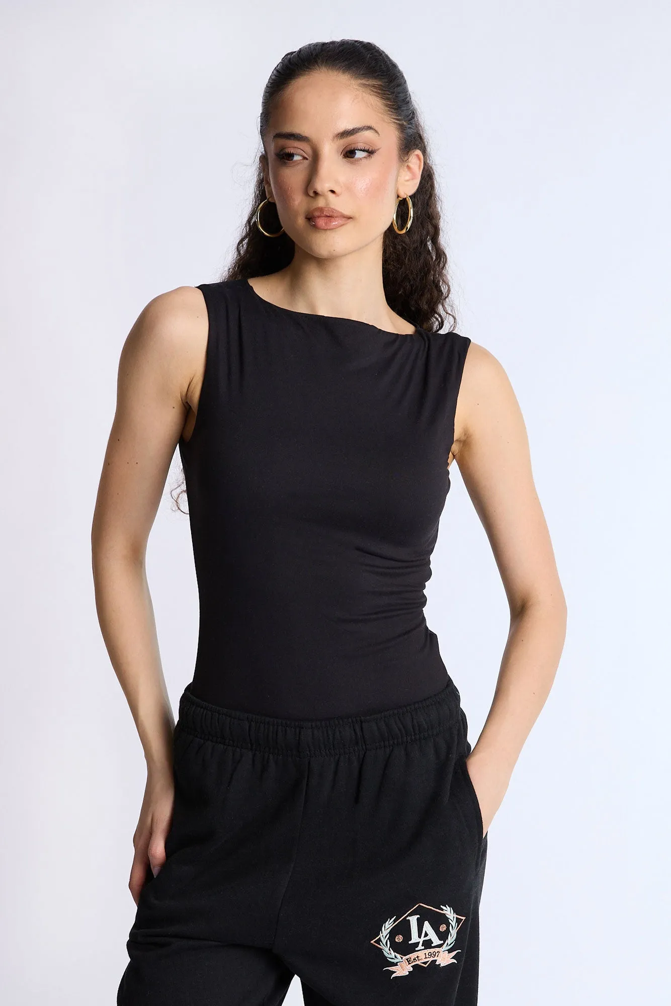 Super Soft High Neck Tank Bodysuit sold by Bluenotes product image thumbnail 2