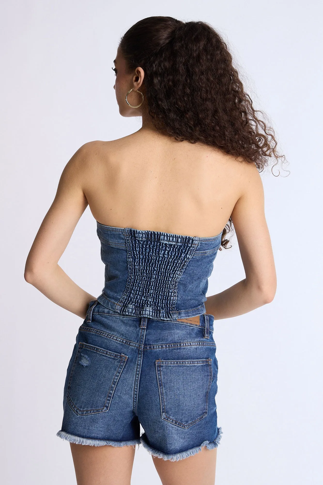 Denim Strapless Top sold by Bluenotes product image thumbnail 4