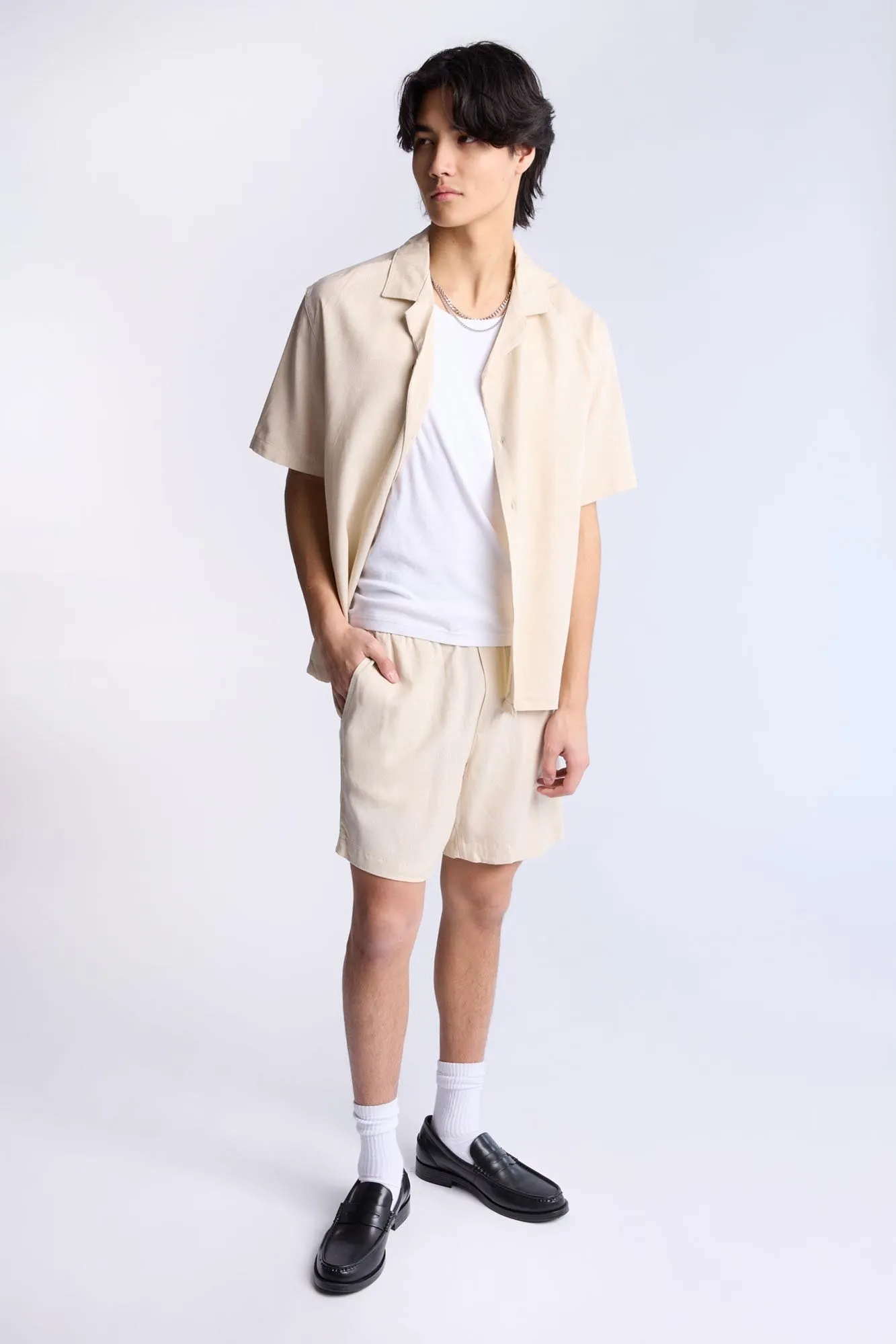 Linen-Blend 7" Shorts sold by Bluenotes product image thumbnail 5
