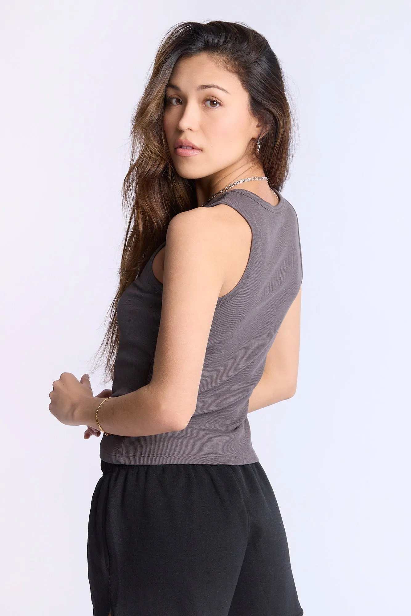 Garfield Graphic Ribbed High Neck Tank Top sold by Bluenotes product image thumbnail 3