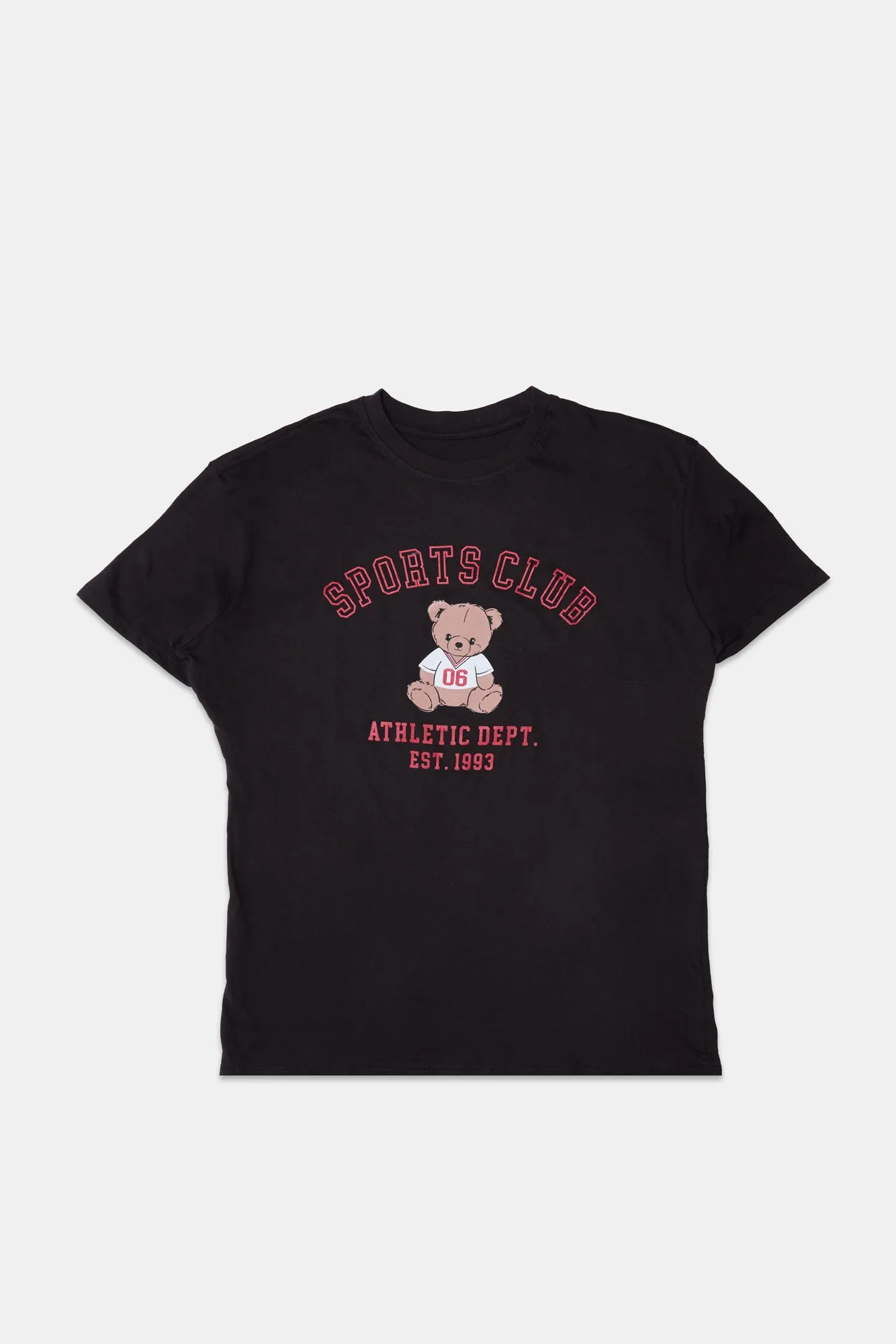Sports Club Teddy Graphic Boyfriend Tee sold by Bluenotes