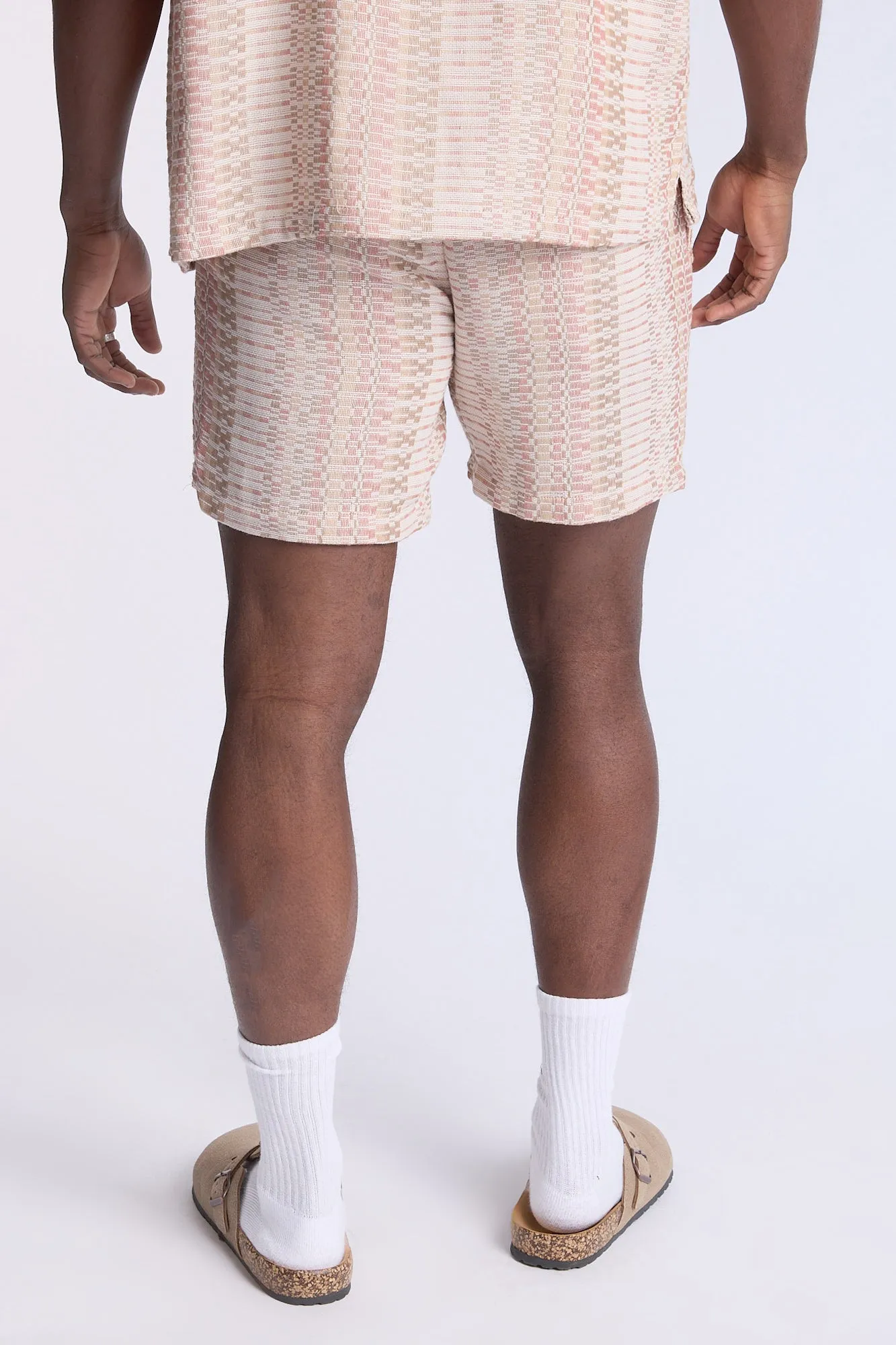 Textured Knit Pattern Shorts sold by Bluenotes product image thumbnail 3