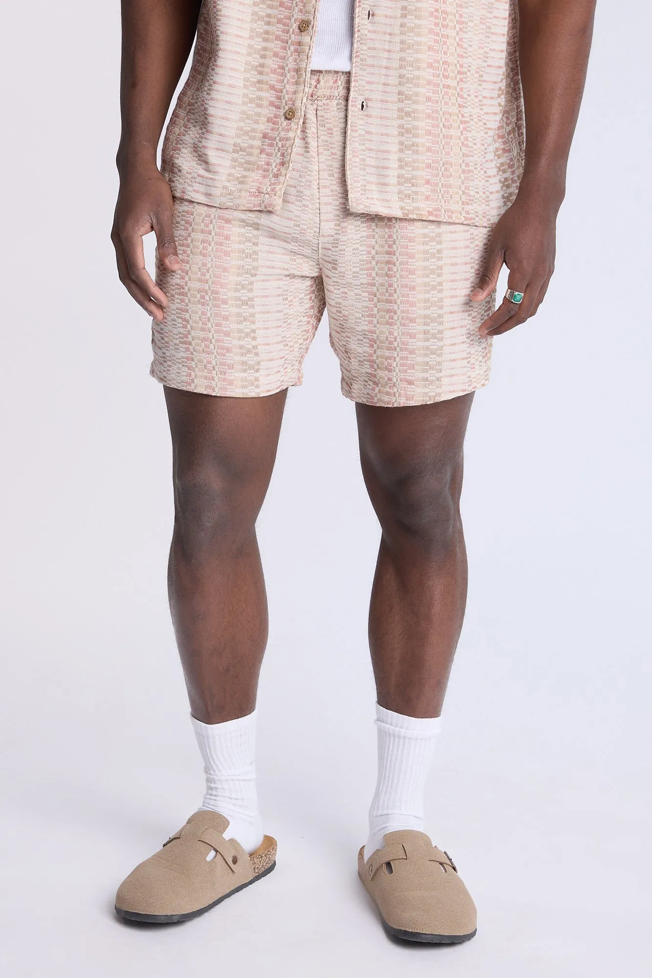 Textured Knit Pattern Shorts sold by Bluenotes