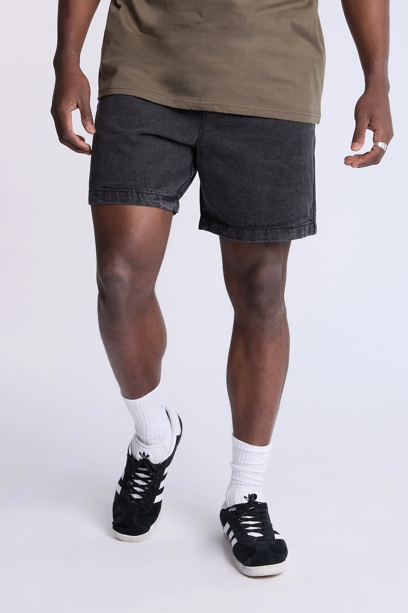 Denim Jogger Shorts sold by Bluenotes