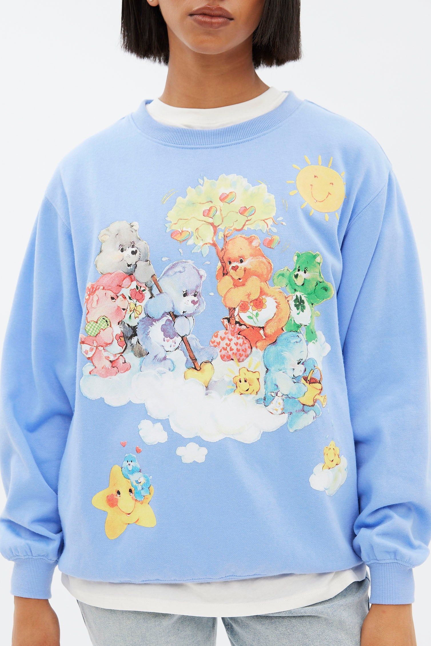 Care Bears Graphic Oversized Crew Neck Sweatshirt sold by Bluenotes product image thumbnail 3