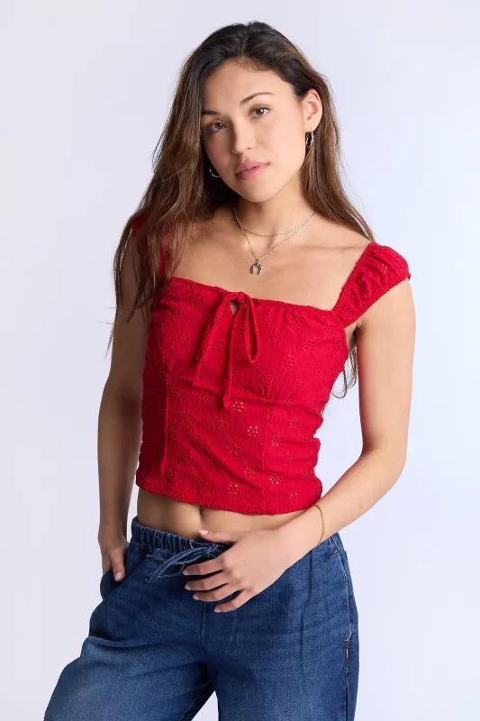 AERO Eyelet Top sold by Bluenotes