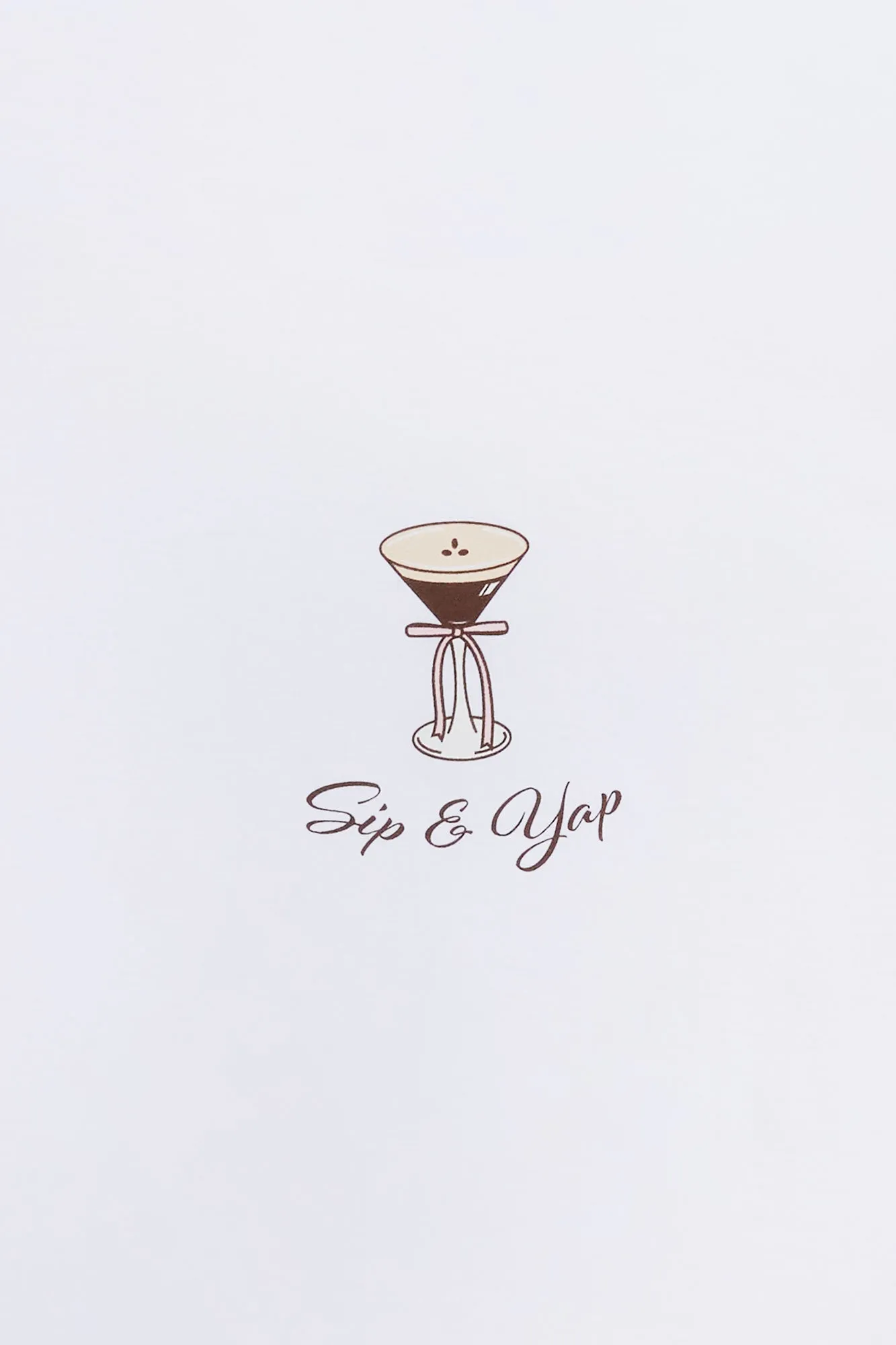 Espresso Martini Sip And Yap Graphic Boyfriend Tee sold by Bluenotes product image thumbnail 2