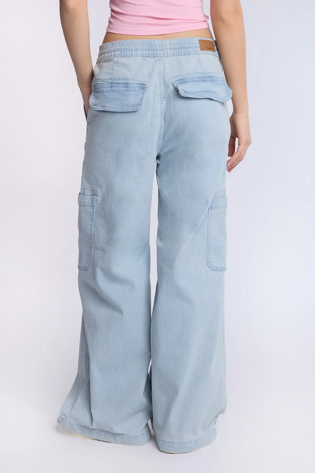 High Rise Drapey Baggy Cargo Jeans sold by Bluenotes product image thumbnail 4