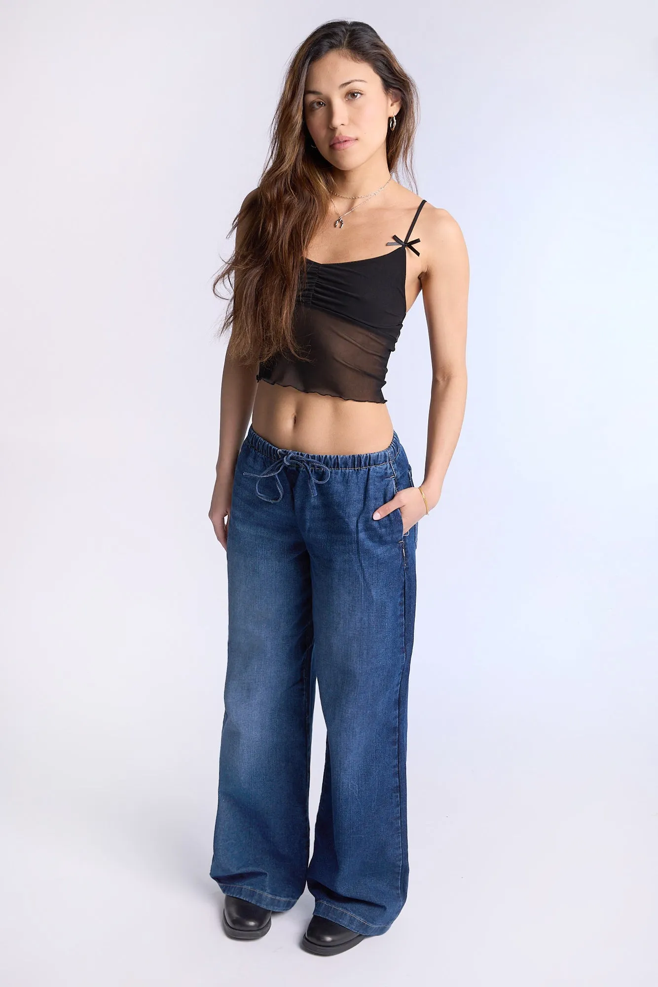 AERO Pull On Mid Rise Baggy Jeans sold by Bluenotes