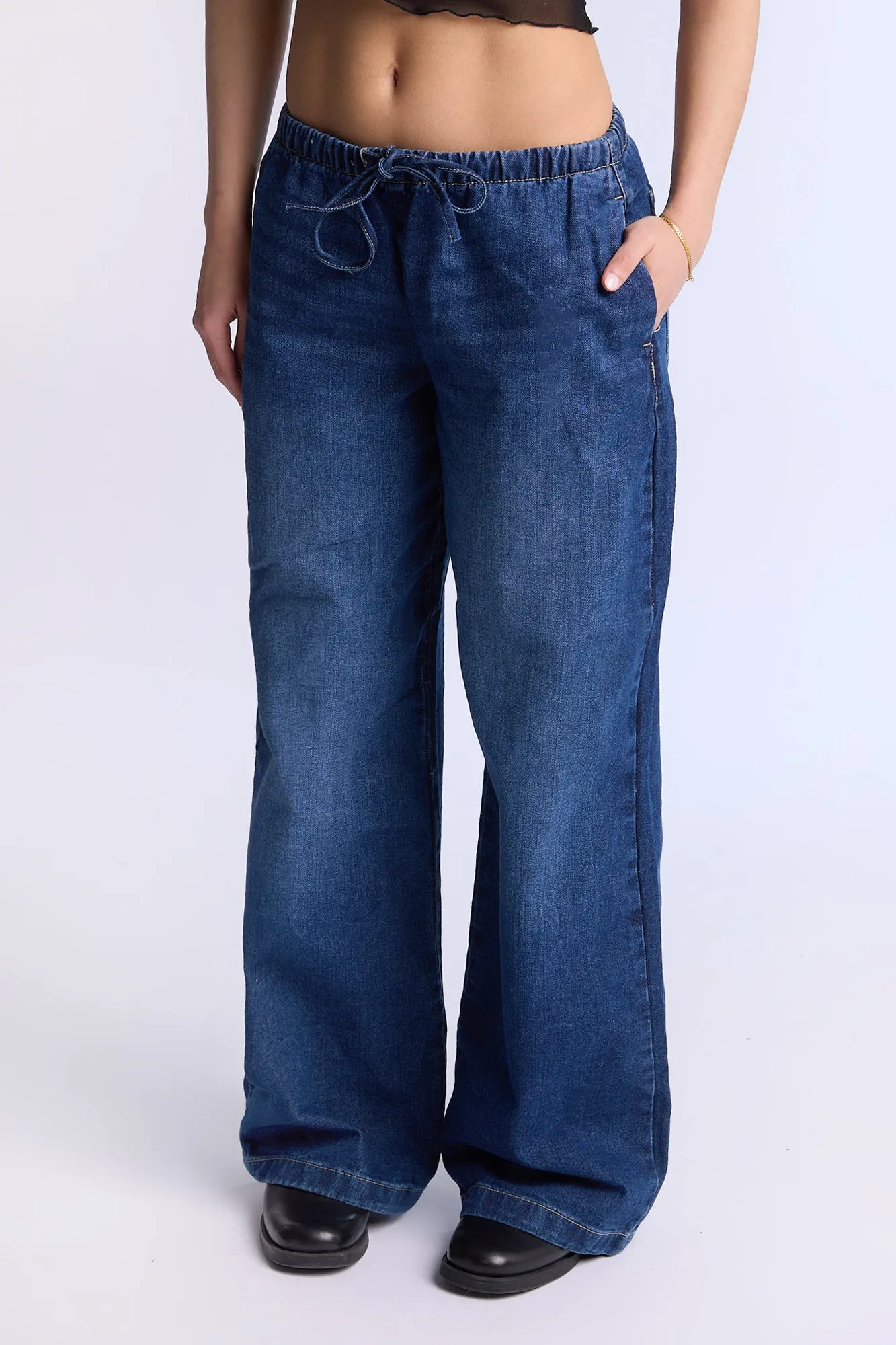 AERO Pull On Mid Rise Baggy Jeans sold by Bluenotes product image thumbnail 2