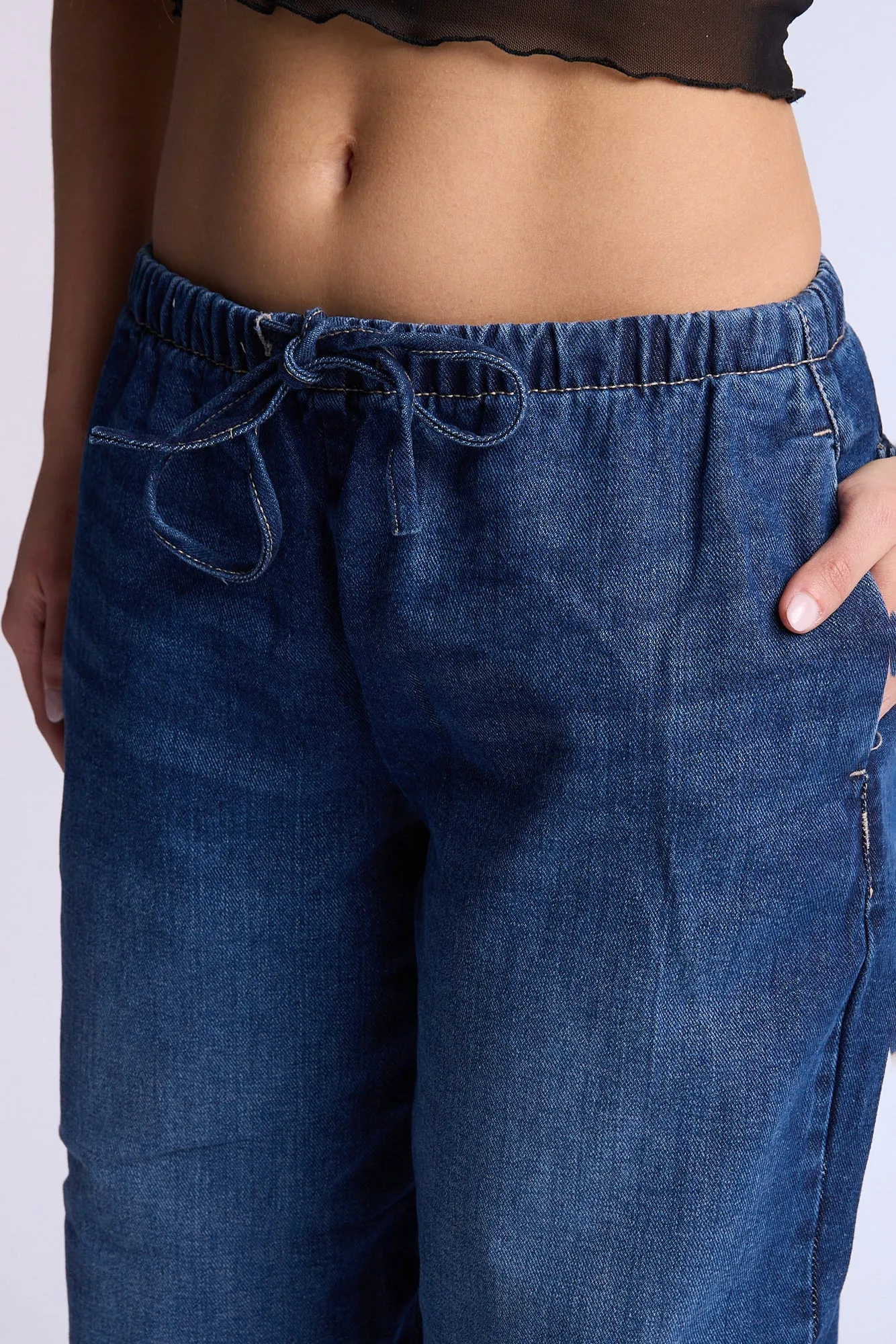 AERO Pull On Mid Rise Baggy Jeans sold by Bluenotes product image thumbnail 4