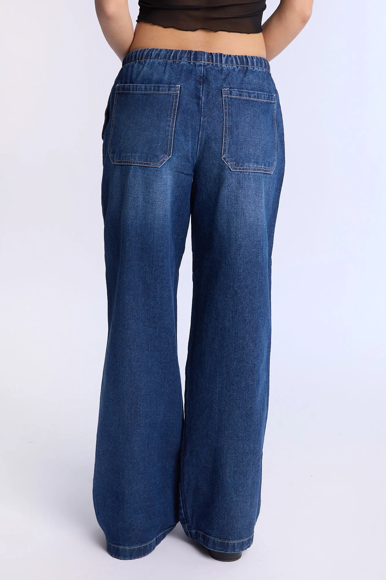AERO Pull On Mid Rise Baggy Jeans sold by Bluenotes product image thumbnail 3