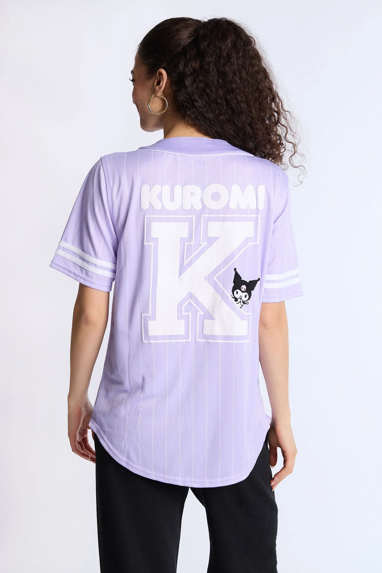 Kuromi Mesh Baseball Jersey sold by Bluenotes product image thumbnail 2