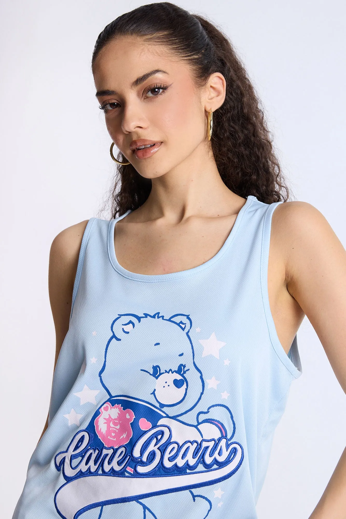 Care Bears Grumpy Mesh Tank Top sold by Bluenotes product image thumbnail 3