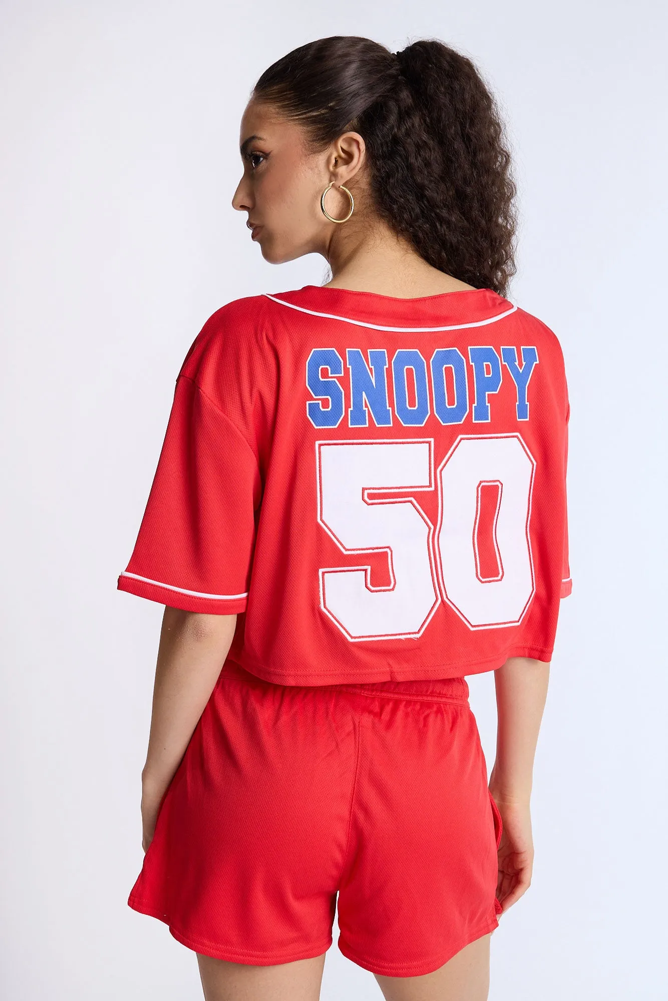 Snoopy 50 Mesh Cropped Jersey sold by Bluenotes product image thumbnail 2